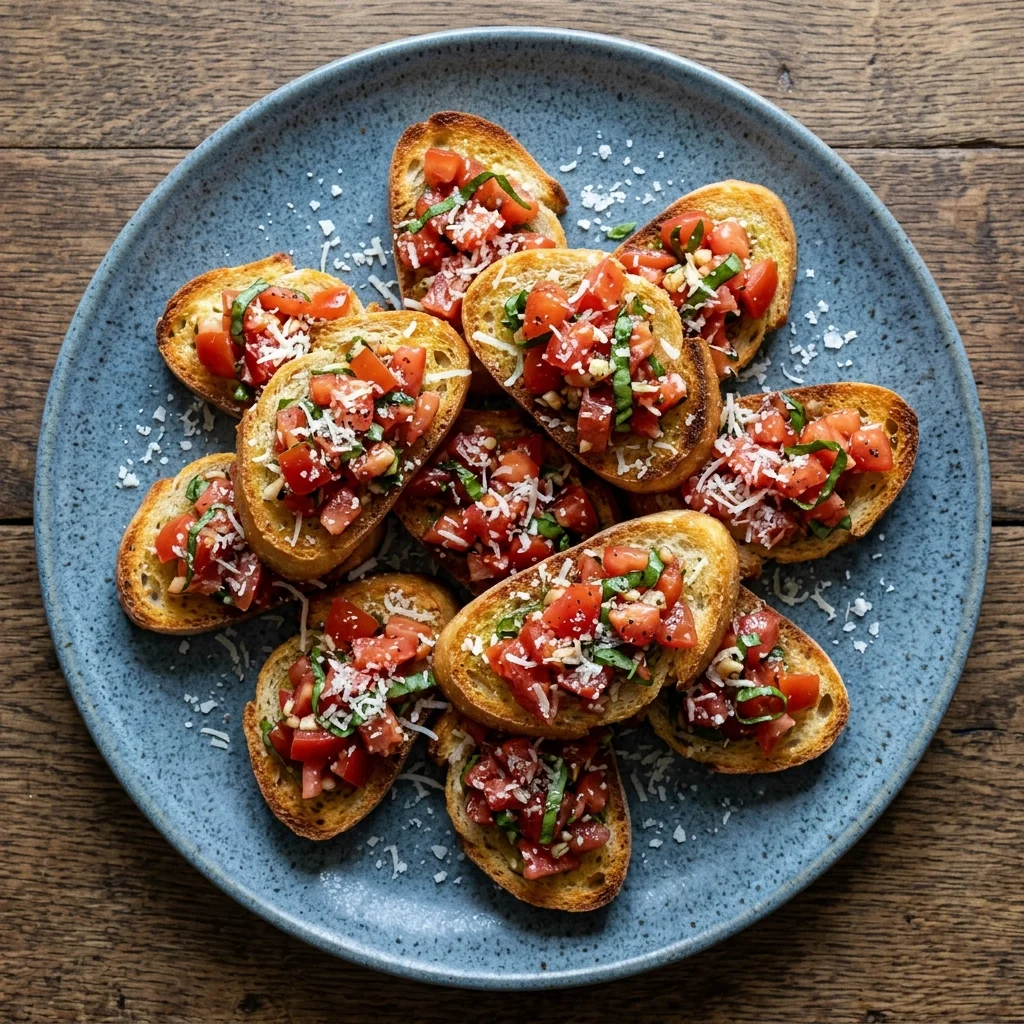 Party-Style Tomato Basil Bruschetta