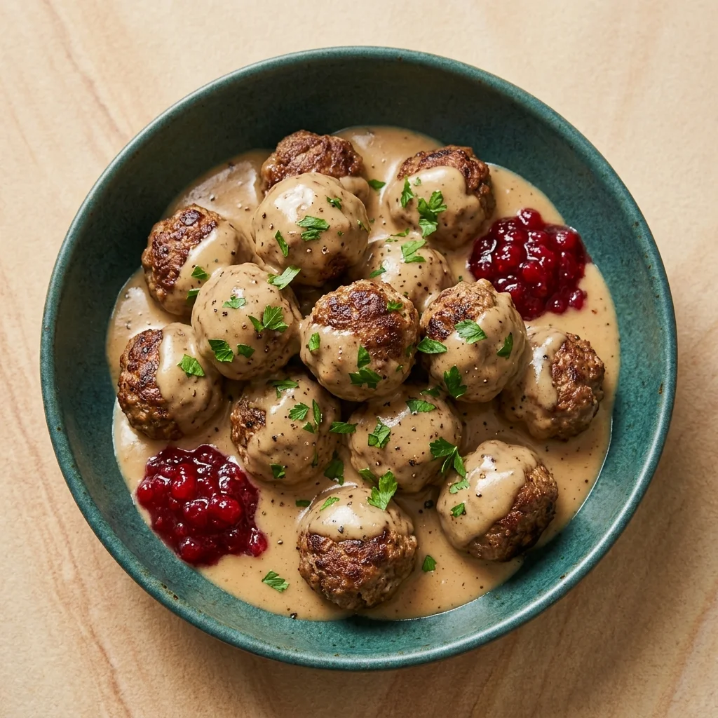 Swedish Meatballs with Cream Gravy