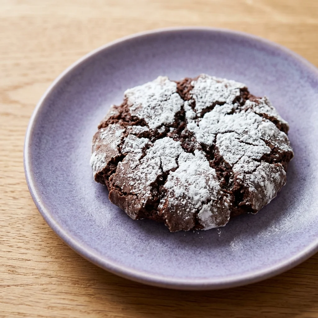 Classic Chocolate Crinkle Cookies