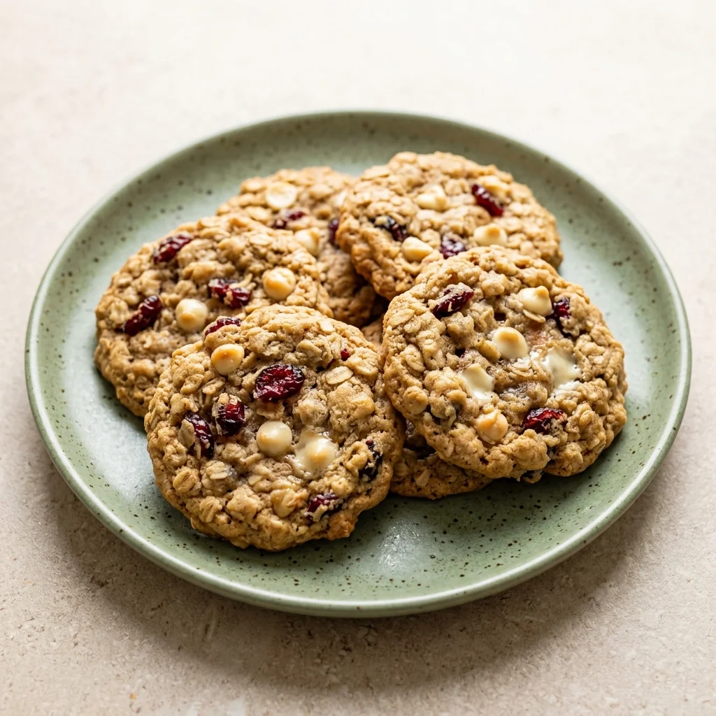 Oatmeal Cranberry White Chocolate Cookies