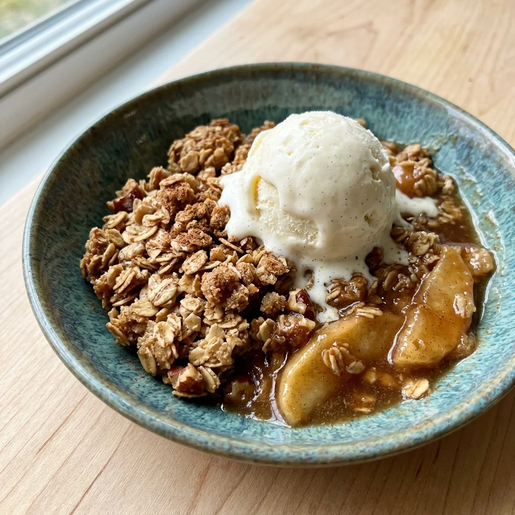 Old-Fashioned Apple Crisp with Oat Topping