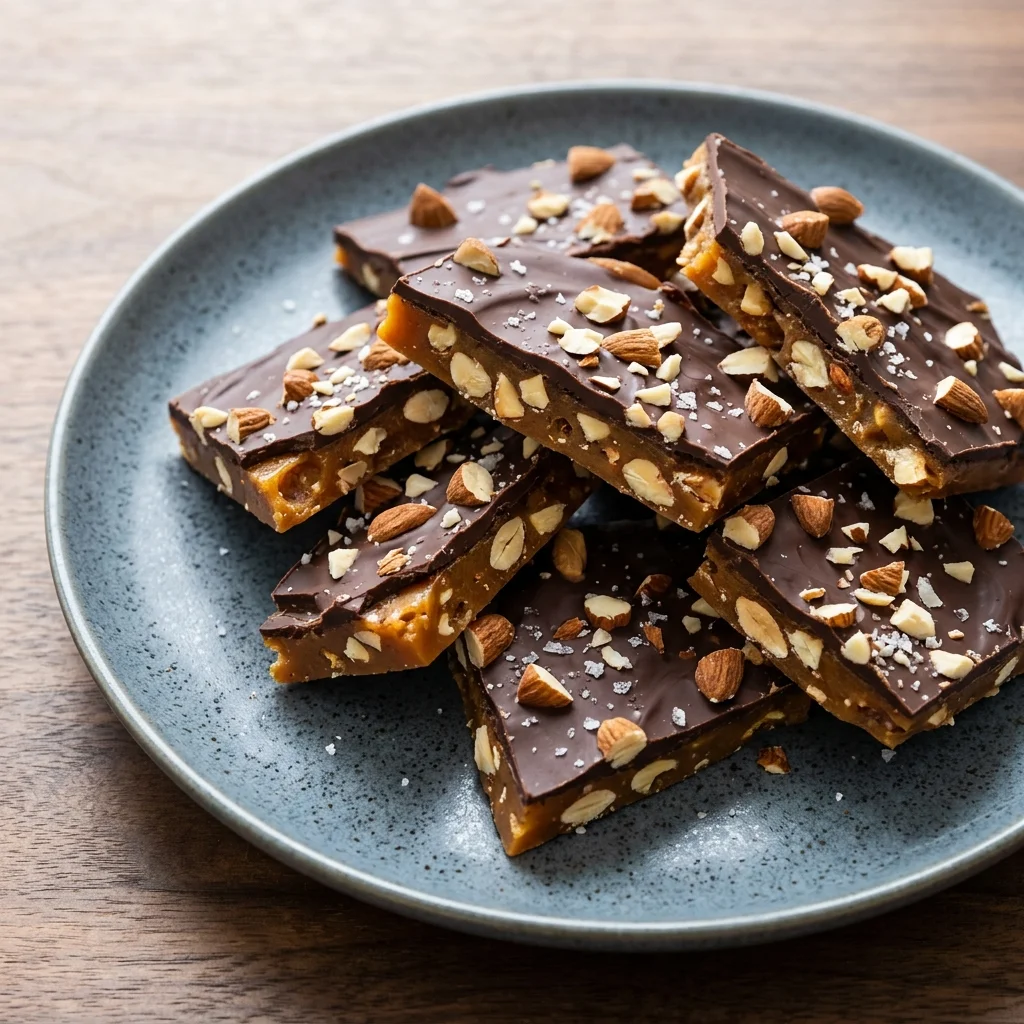 Toffee Bark with Almonds