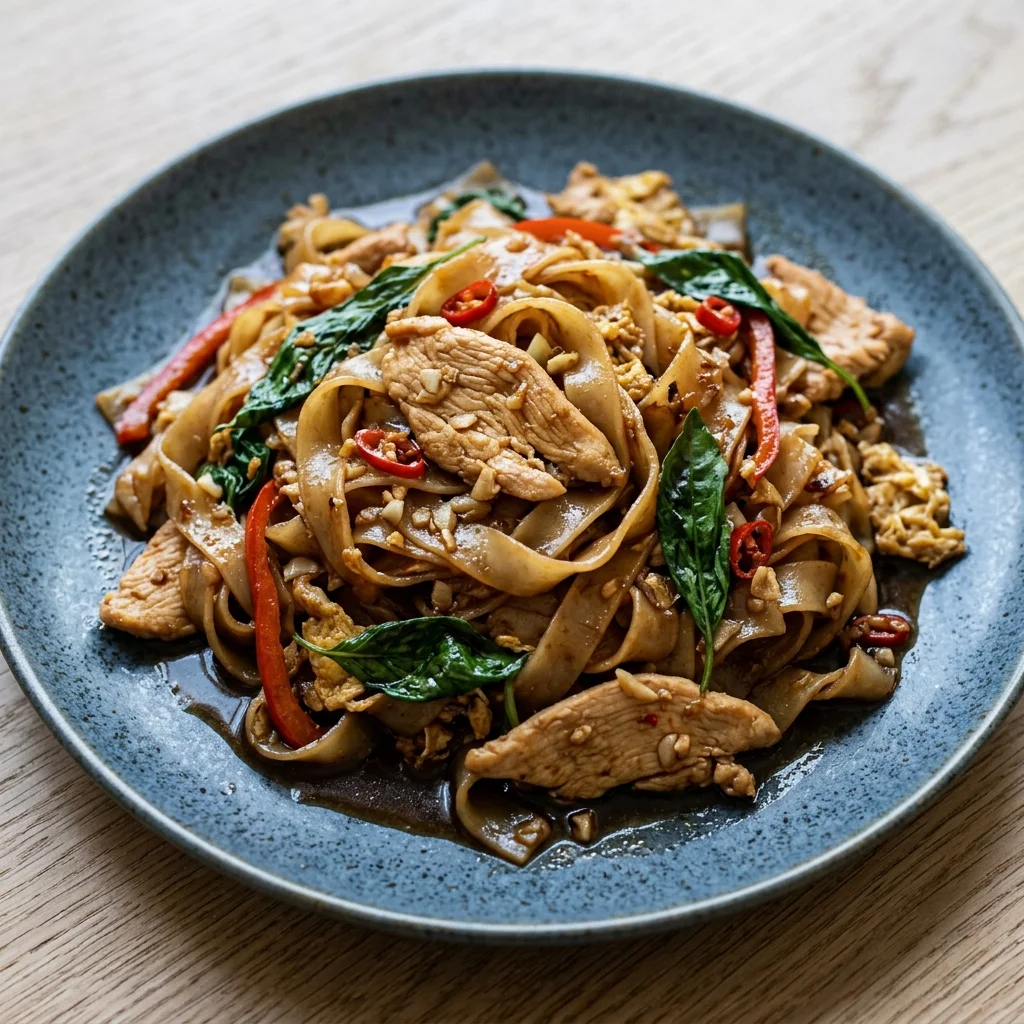 Classic Drunken Noodles Pad Kee Mao