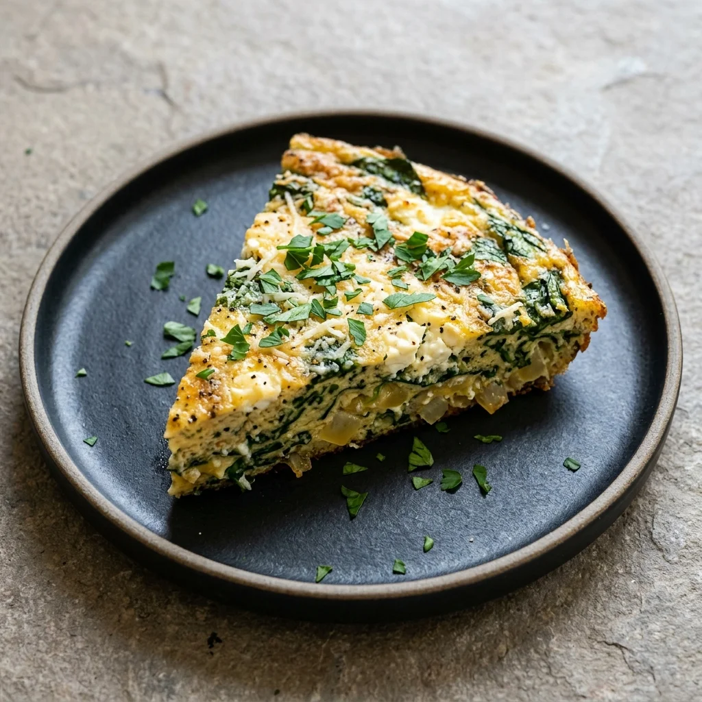 Classic Frittata with Spinach and Cheese