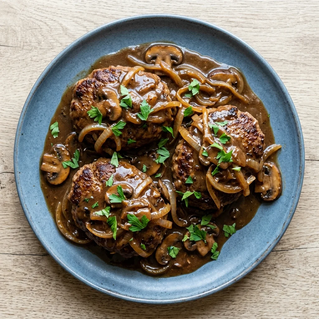 Classic Salisbury Steak with Onion Gravy