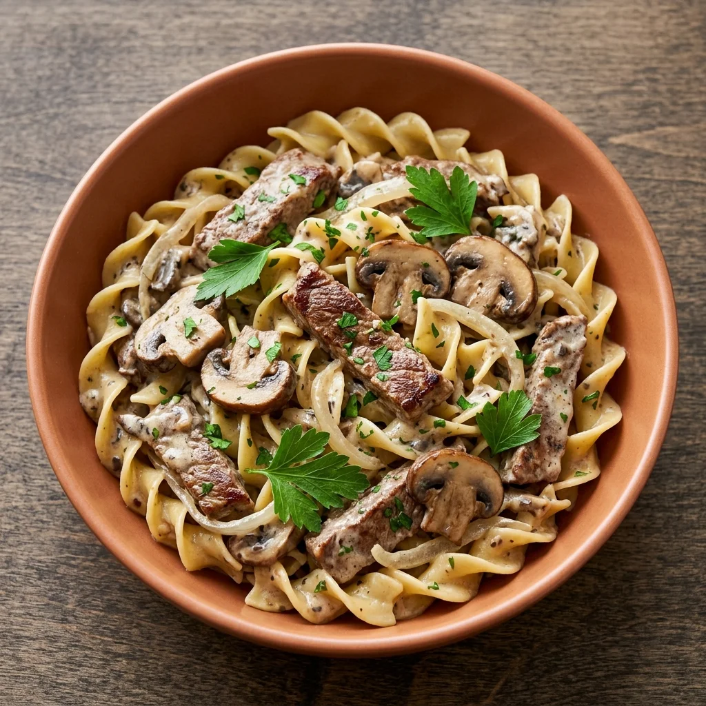 One-Pot Beef Stroganoff