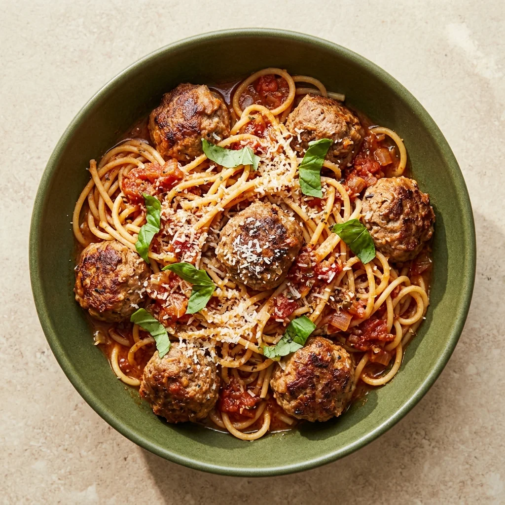 One-Pot Spaghetti and Meatballs