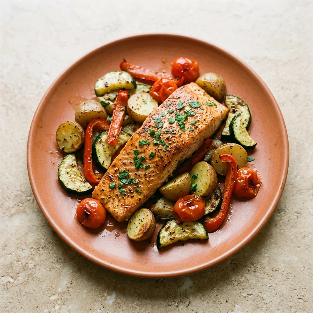 Sheet Pan Salmon and Vegetables