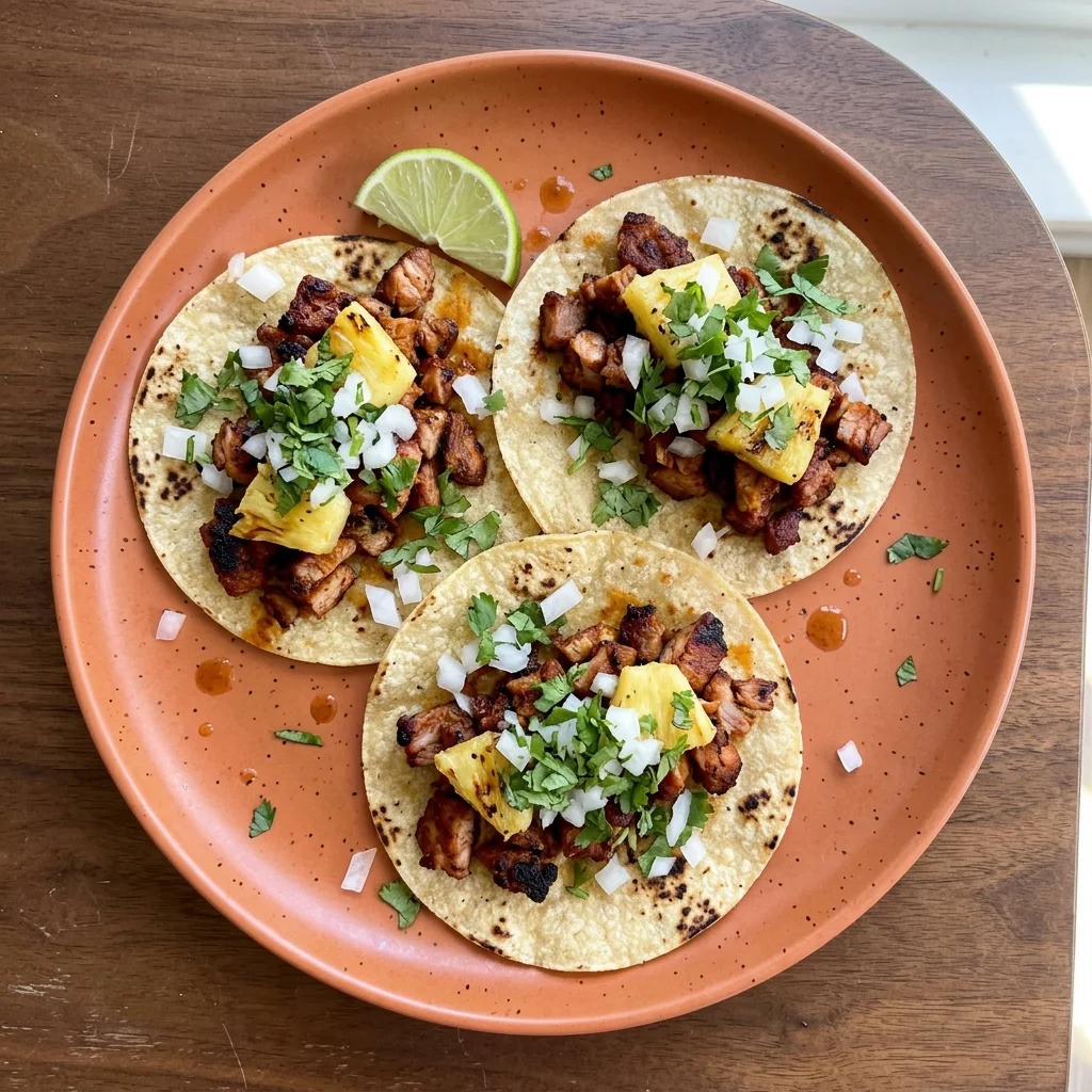 Tacos al Pastor with Pineapple
