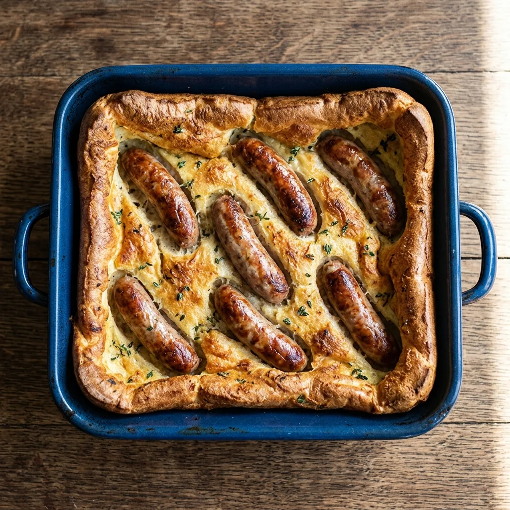 Toad in the Hole with Yorkshire Batter