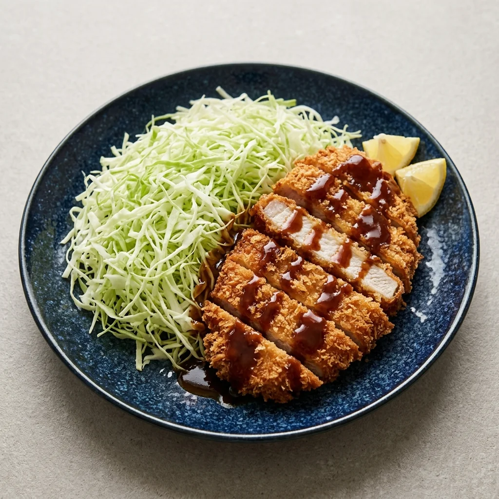 Tonkatsu Pork Cutlet with Cabbage