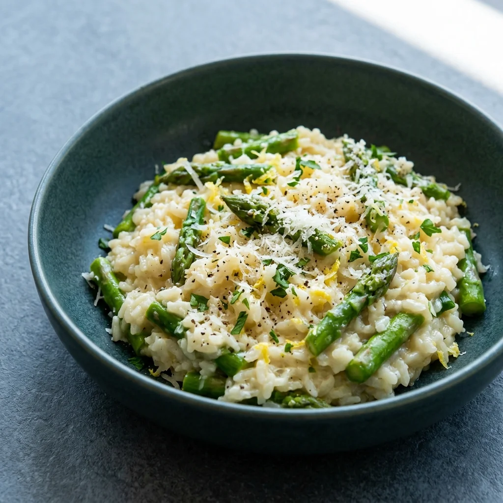 Traditional Lemon Asparagus Risotto