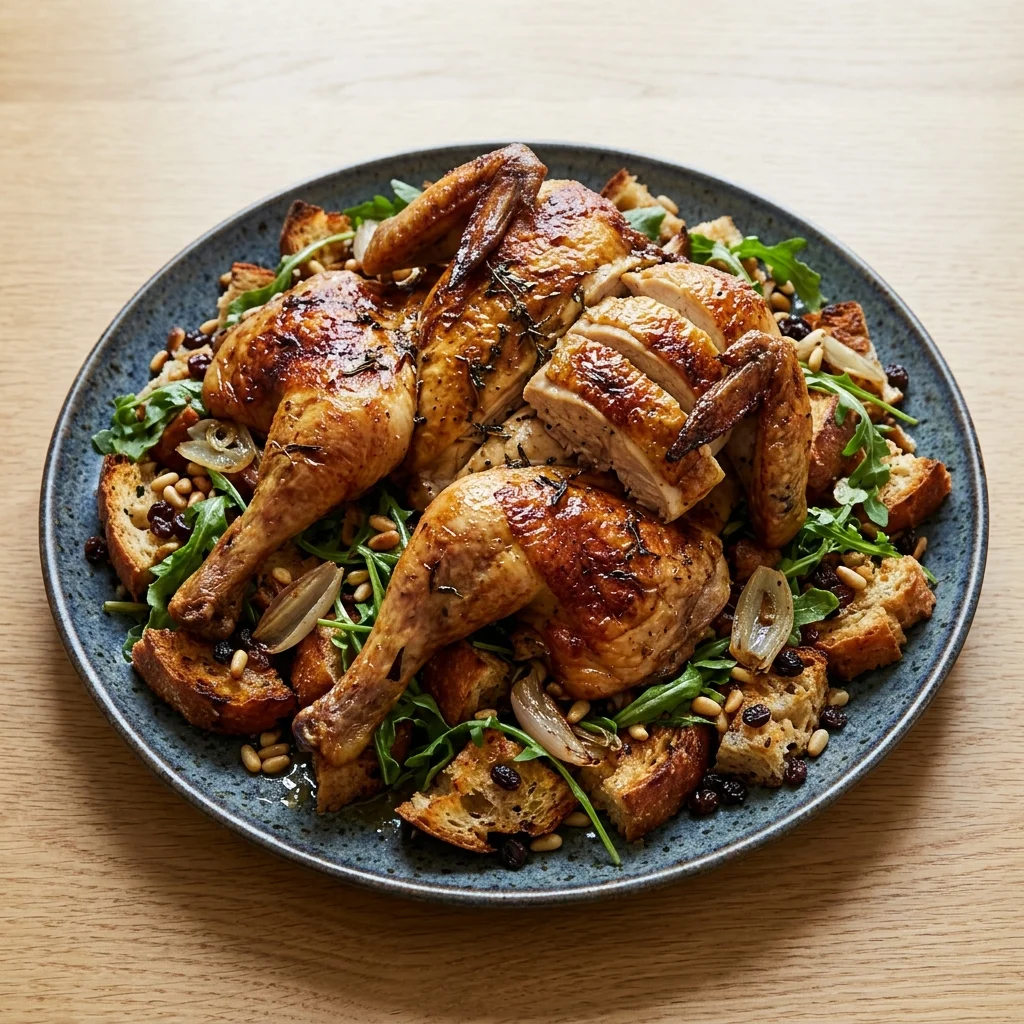 Zuni Cafe Whole Roast Chicken with Bread Salad