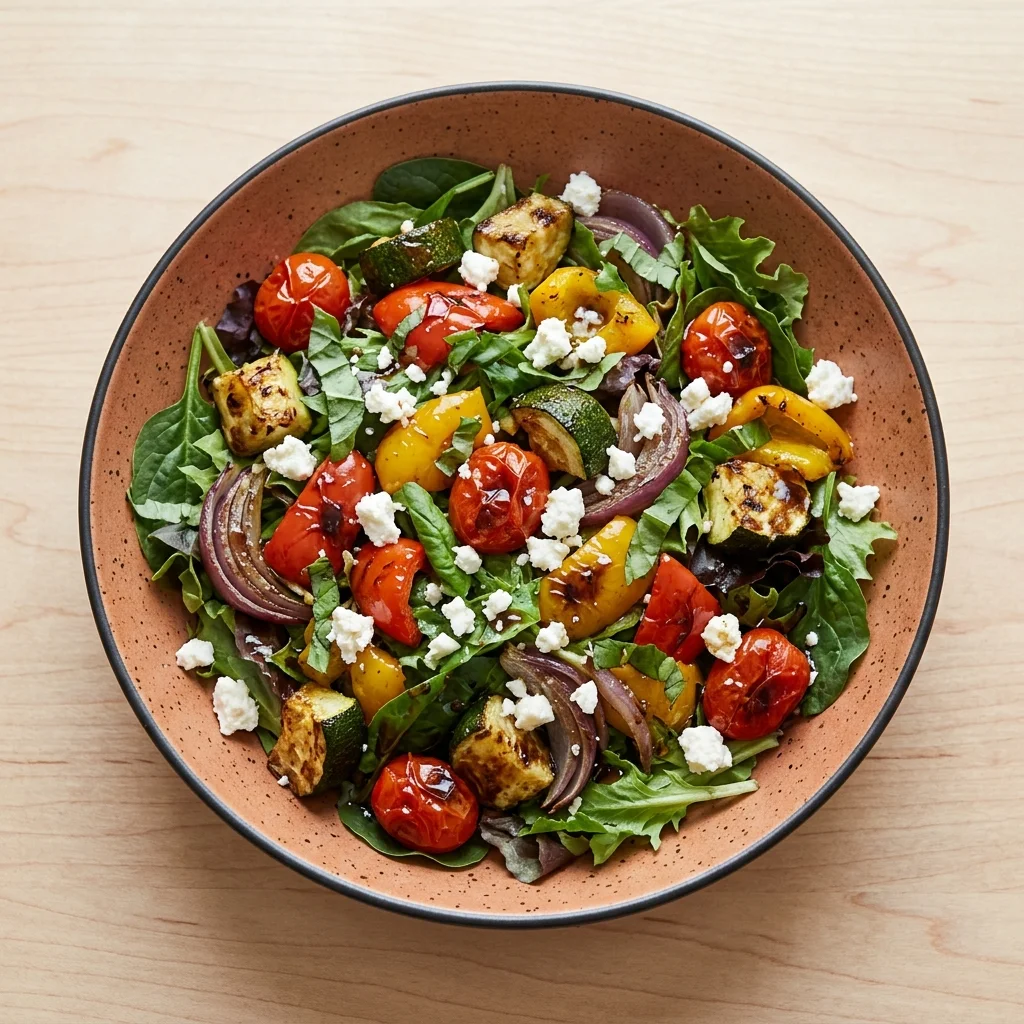 Roasted Vegetable Salad with Balsamic Vinaigrette