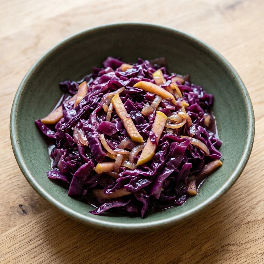 Braised Red Cabbage with Apples