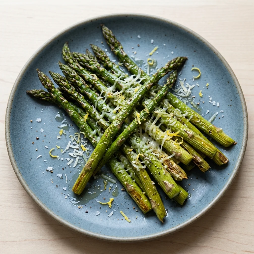 Roasted Asparagus with Lemon and Parmesan