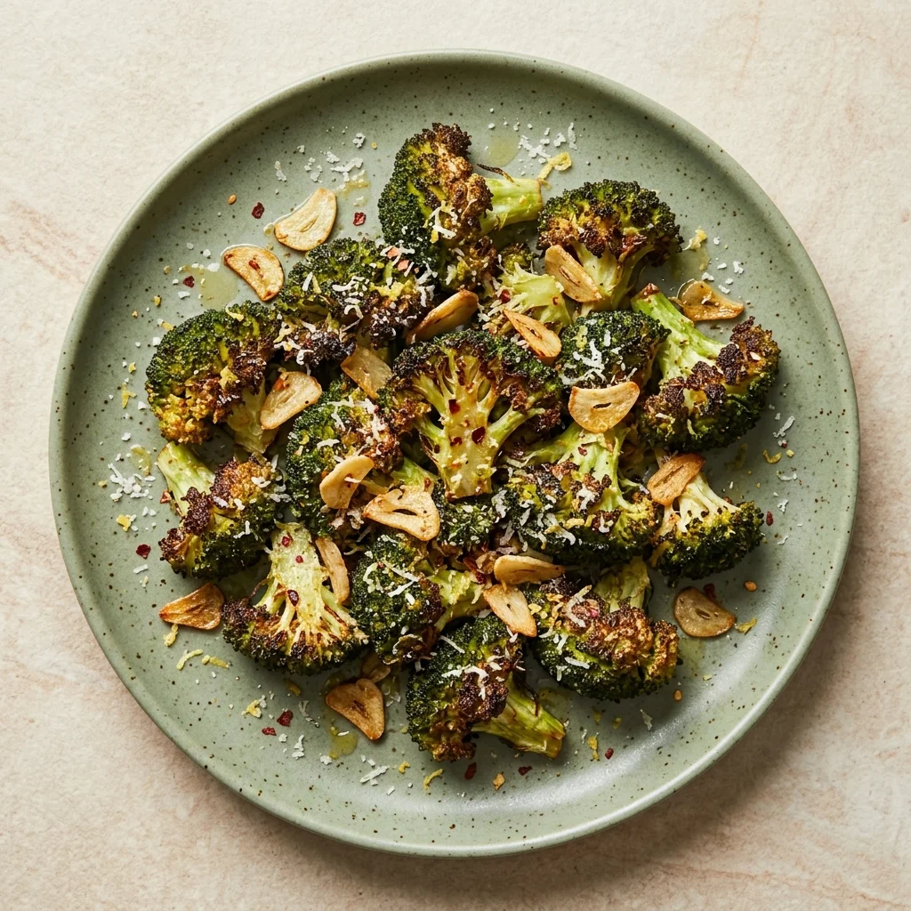 Roasted Broccoli with Garlic and Lemon