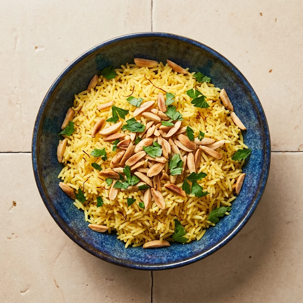 Saffron Rice with Almonds