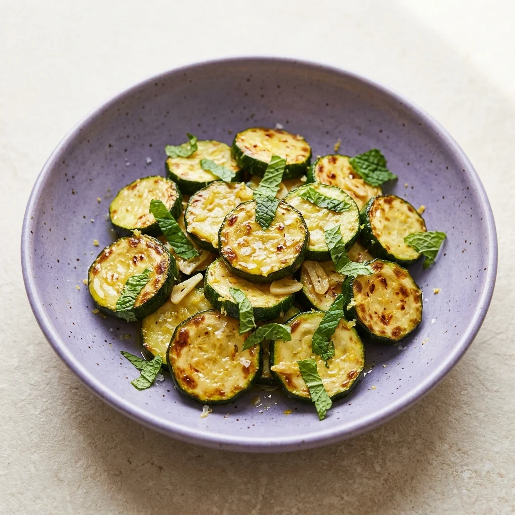 Sautéed Zucchini with Lemon and Mint