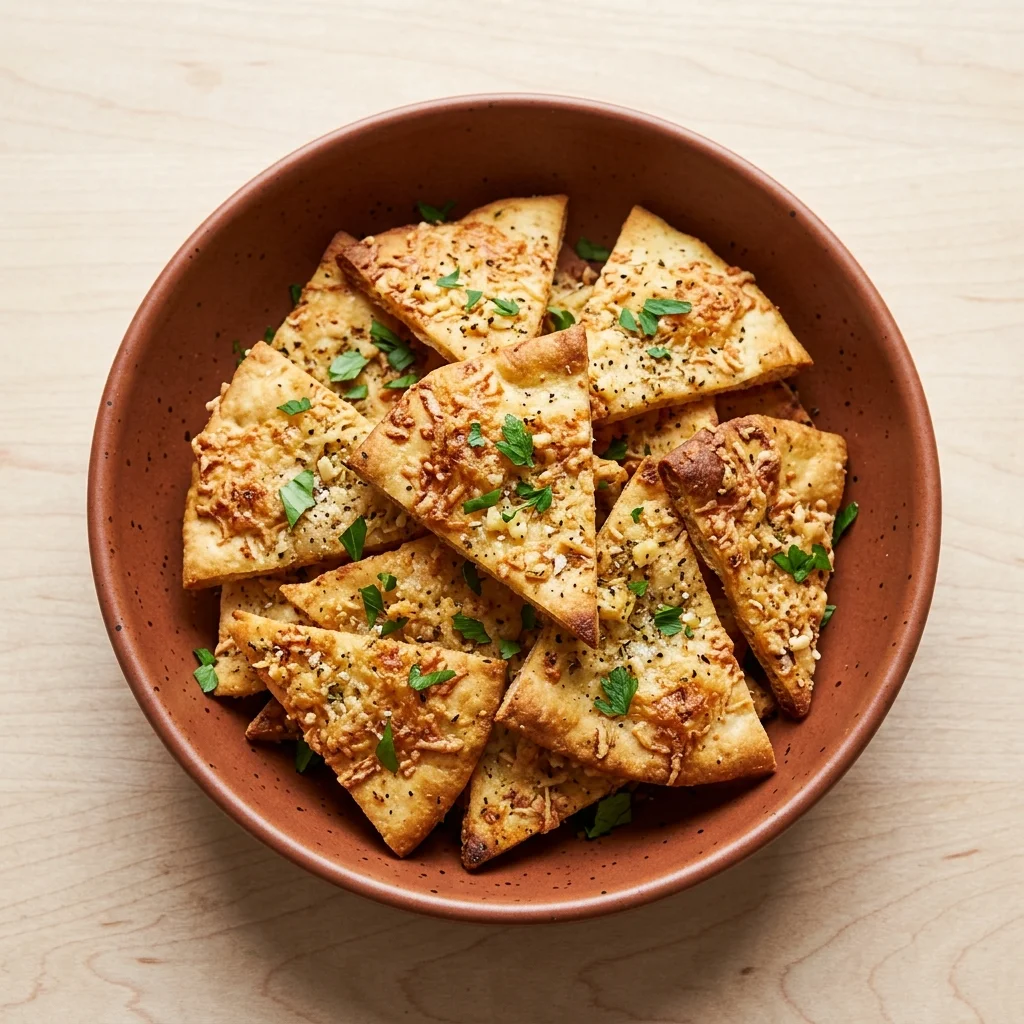 Garlic Parmesan Pita Chips