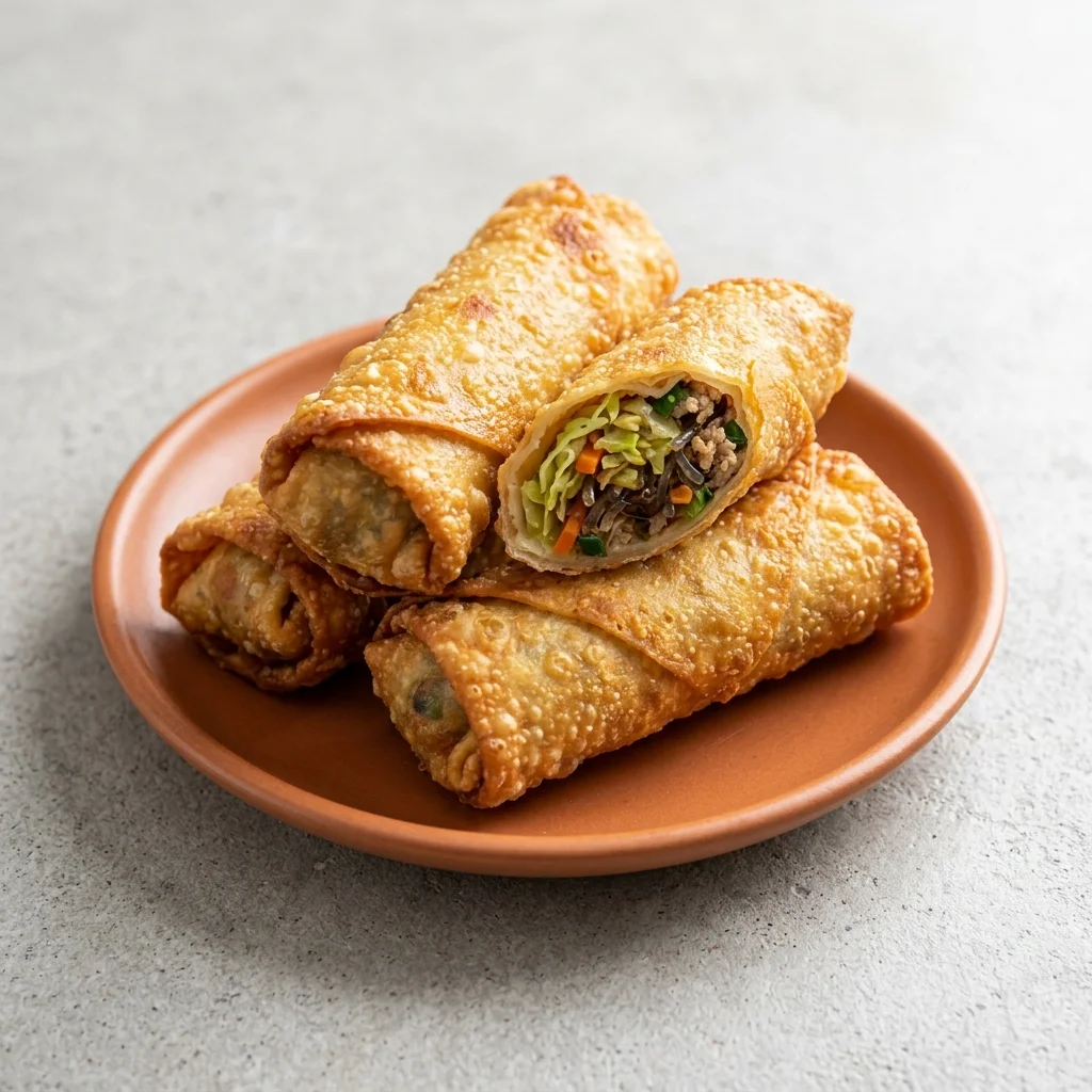 Korean Egg Rolls with Vegetables