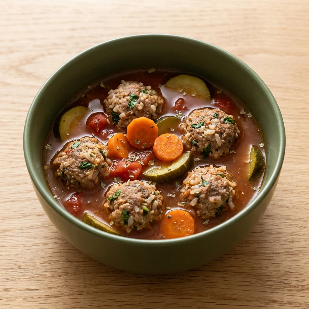 Classic Albondigas Soup