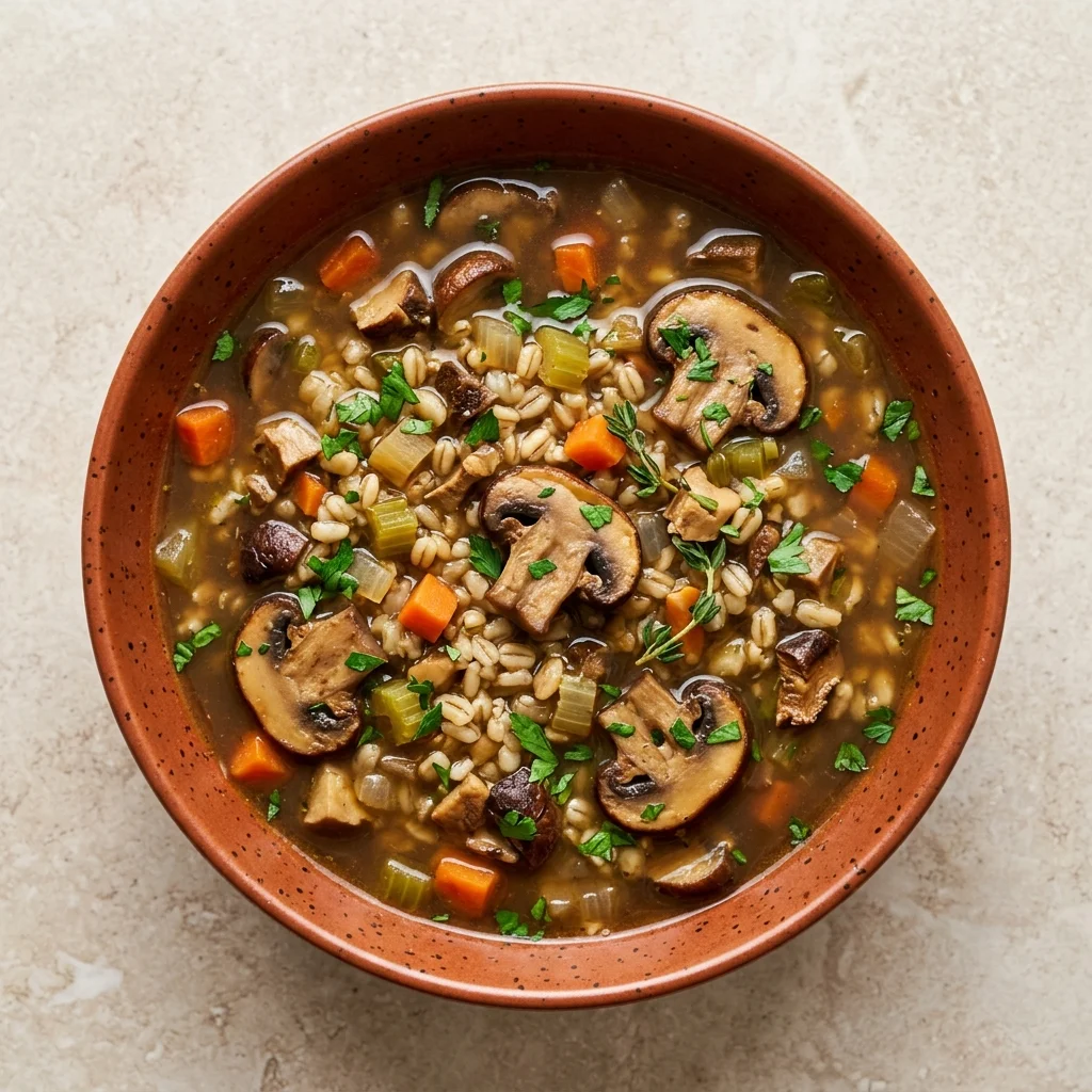 Classic Mushroom Barley Soup