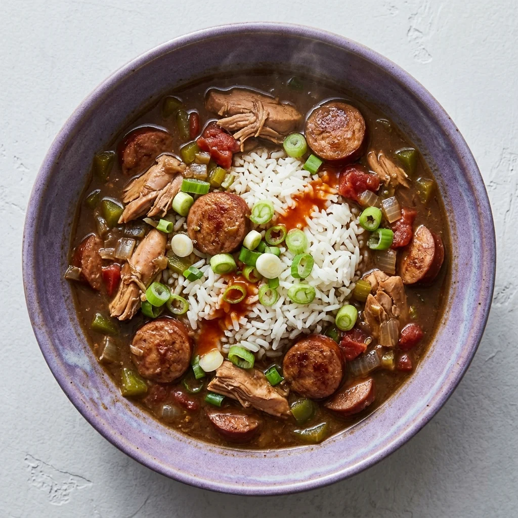 Louisiana Chicken and Andouille Gumbo