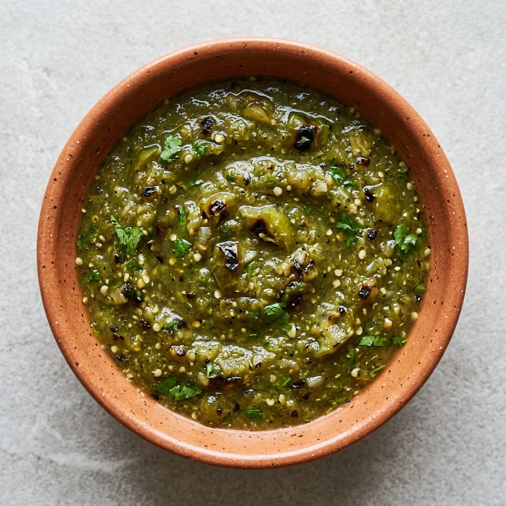 Gluten Free Roasted Tomatillo Salsa