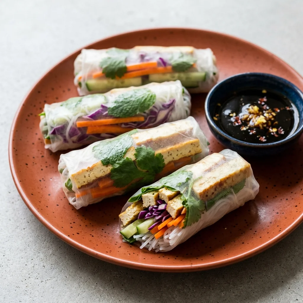 Gluten Free Tofu Spring Rolls
