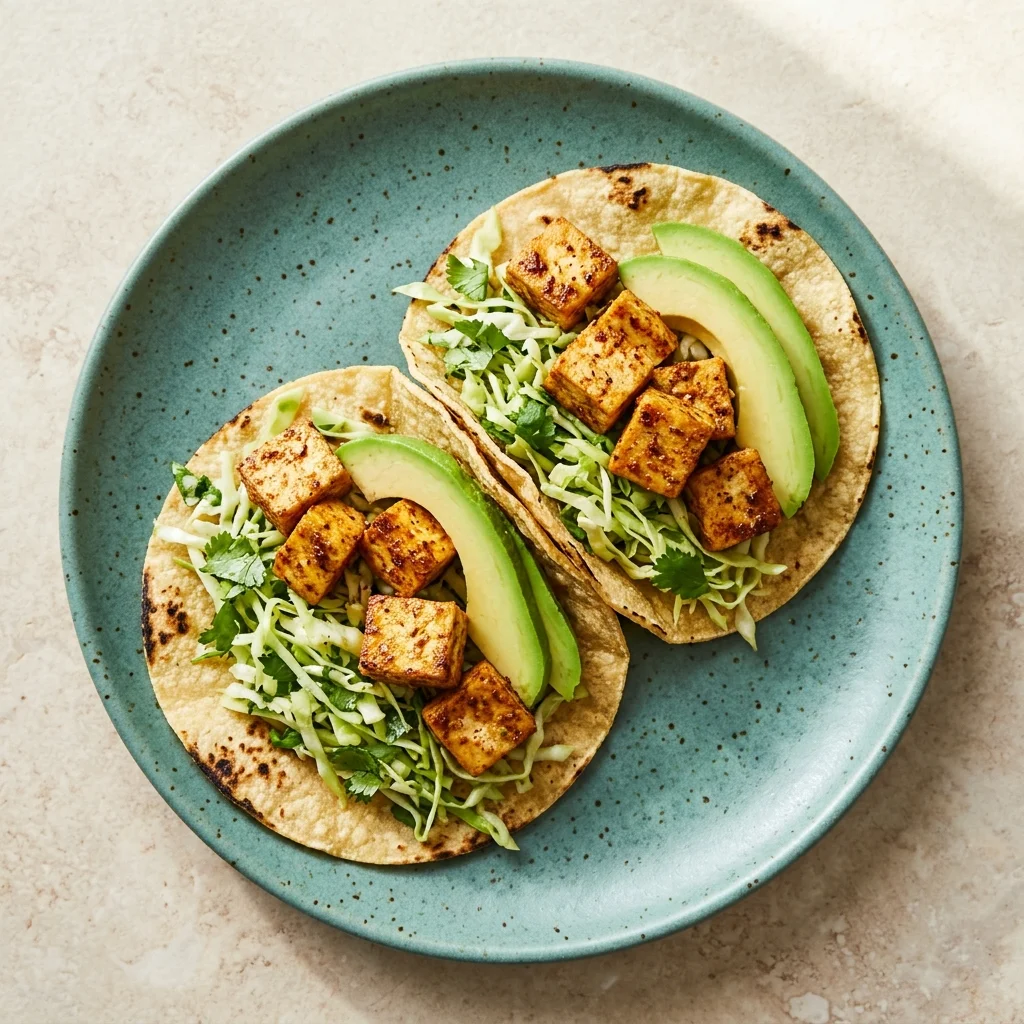 Gluten Free Cilantro-Lime Tofu Tacos