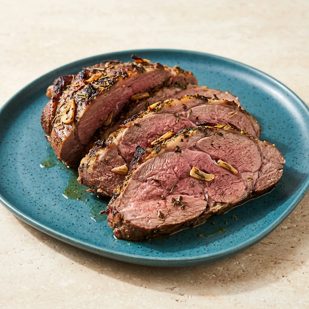 Gluten Free Roast Leg of Lamb with Garlic and Rosemary