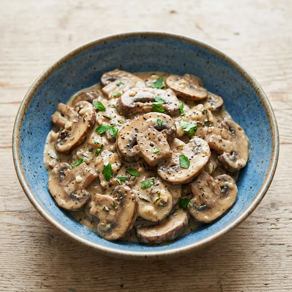 Gluten Free Creamy Mushrooms