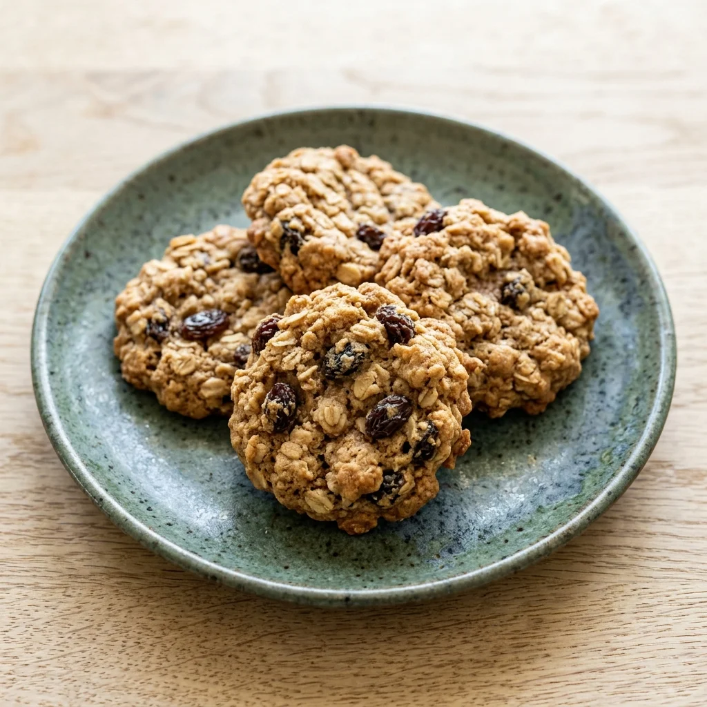 Dairy Free Oatmeal Raisin Cookies