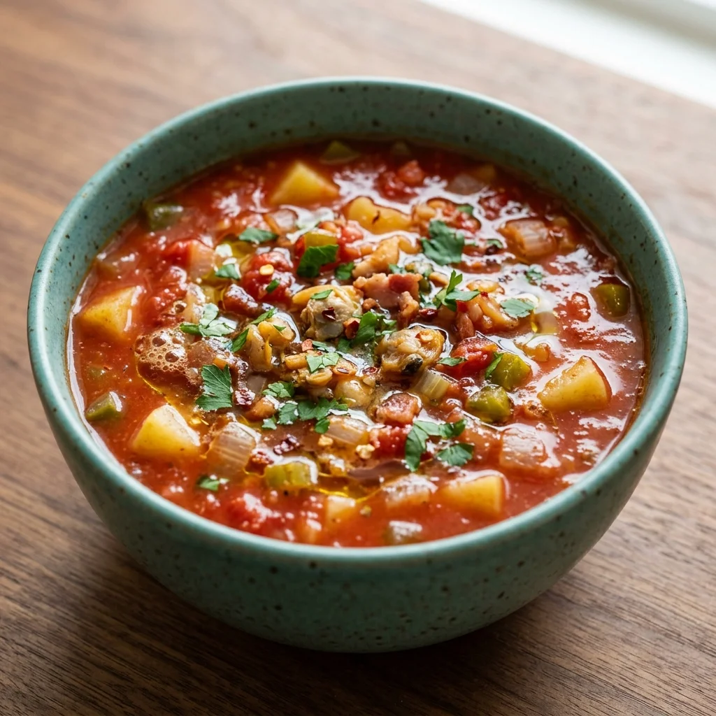 Dairy Free Manhattan Clam Chowder