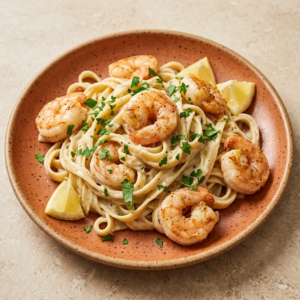 Dairy Free Shrimp Alfredo