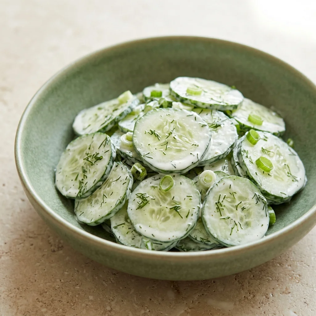 Dairy Free Creamy Cucumber Salad