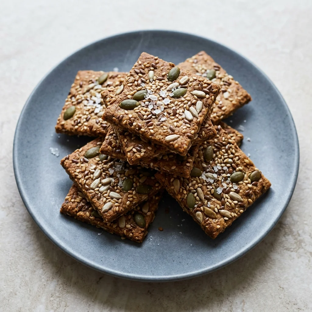 Vegan Seeded Crackers
