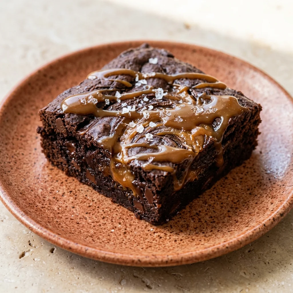 Vegan Caramel Brownies