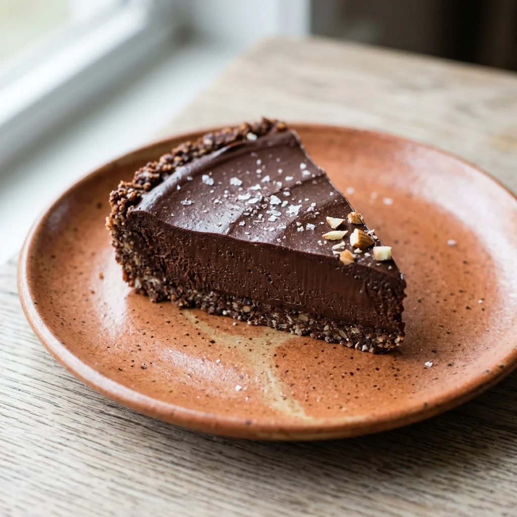 Vegan Dark Chocolate Pie