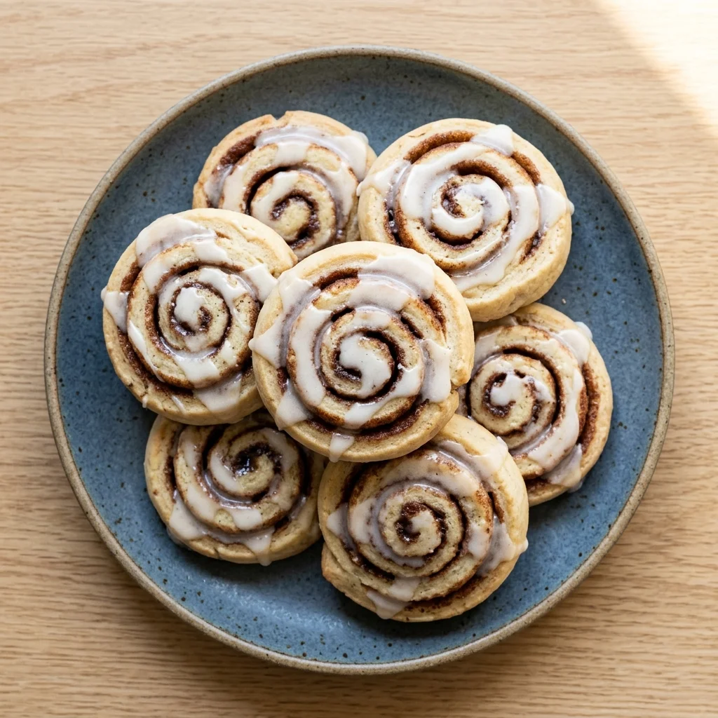 Vegan Cinnamon Roll Cookies
