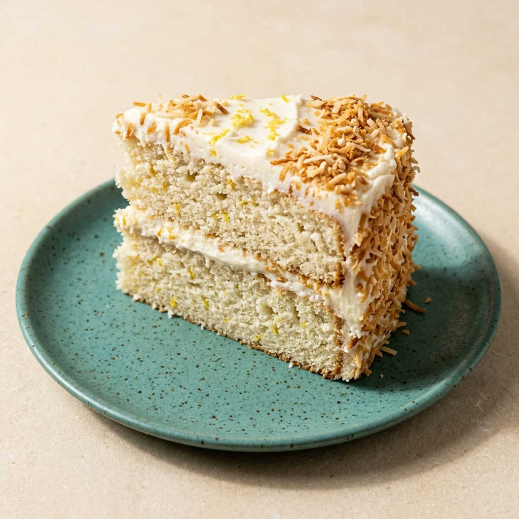 Vegan Coconut Lemon Cake