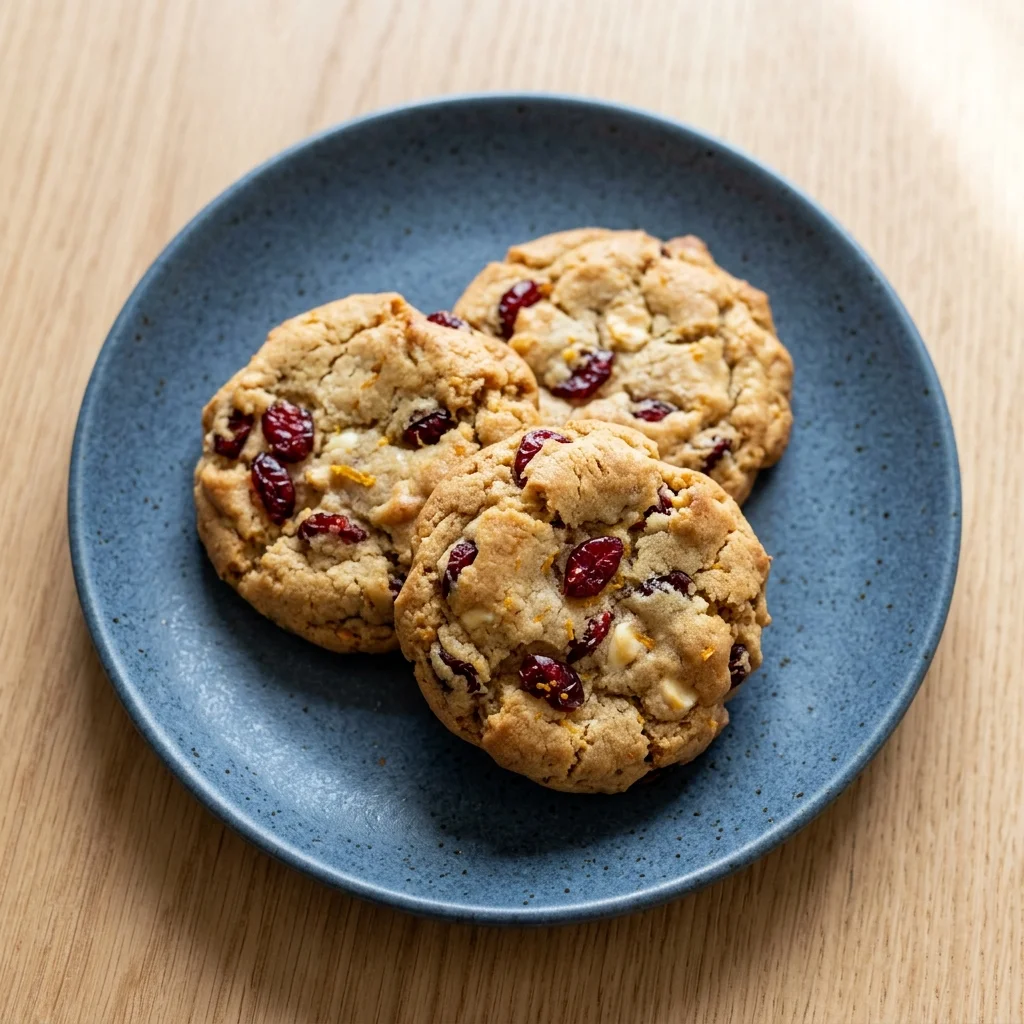 Vegan Cranberry Orange Cookies
