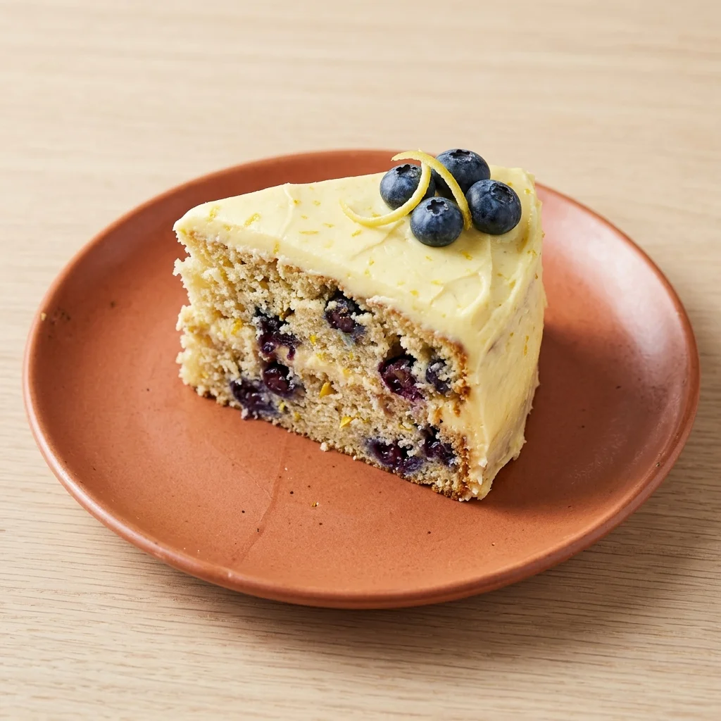 Vegan Lemon Blueberry Cake