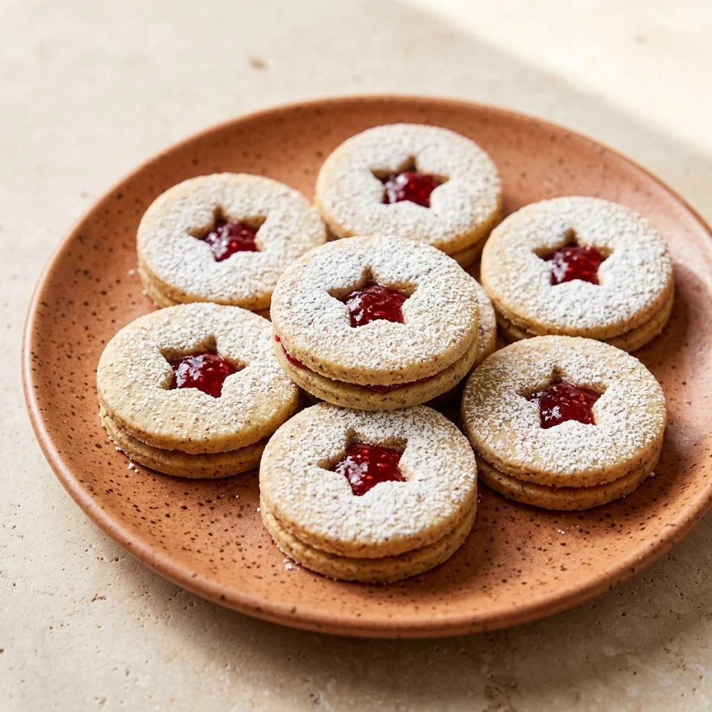 Vegan Linzer Cookies