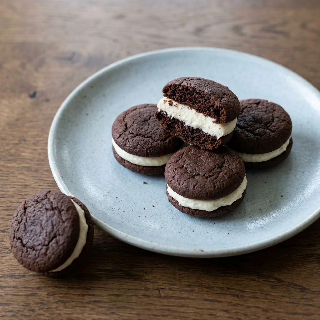 Vegan Chocolate Sandwich Cookies