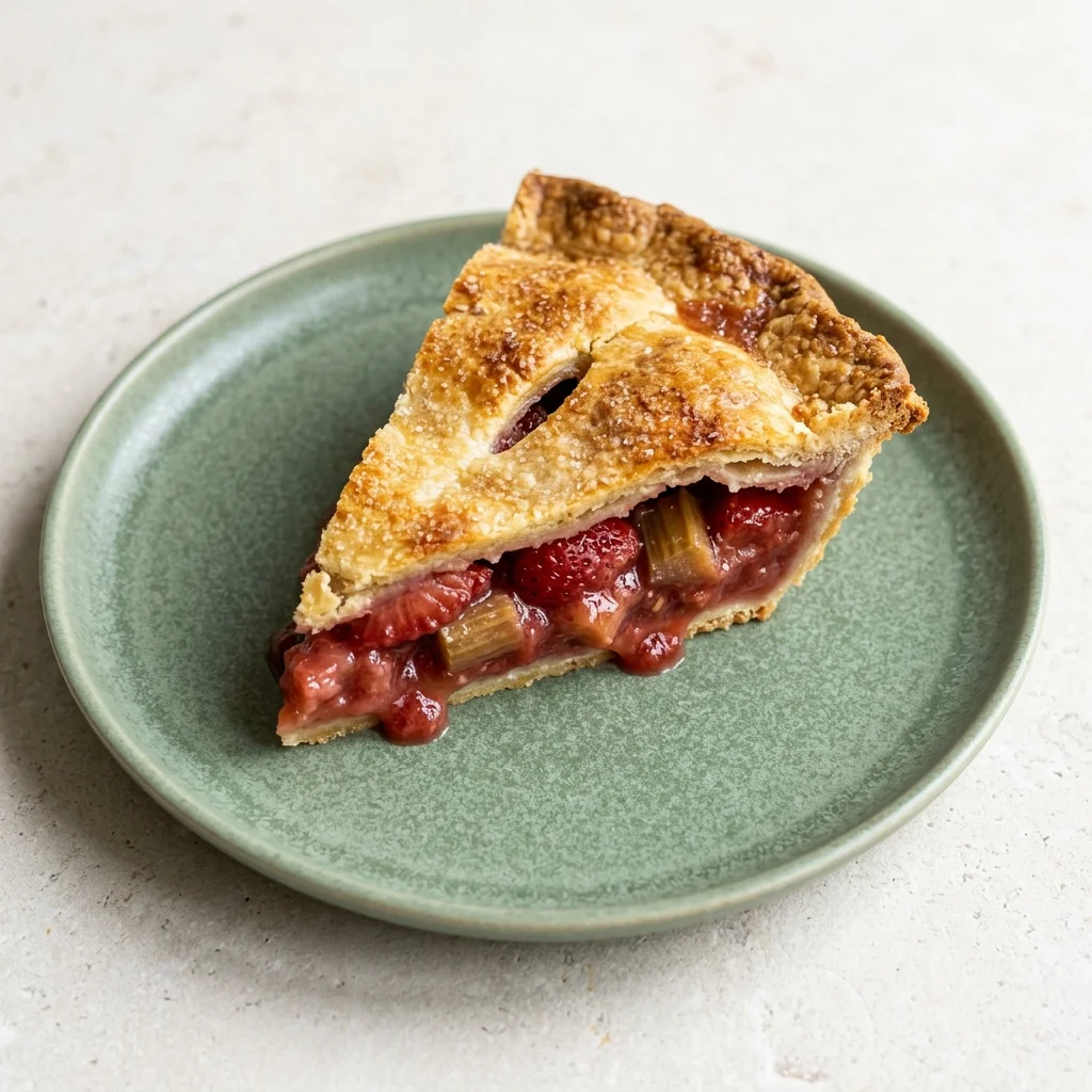Vegan Strawberry Rhubarb Pie