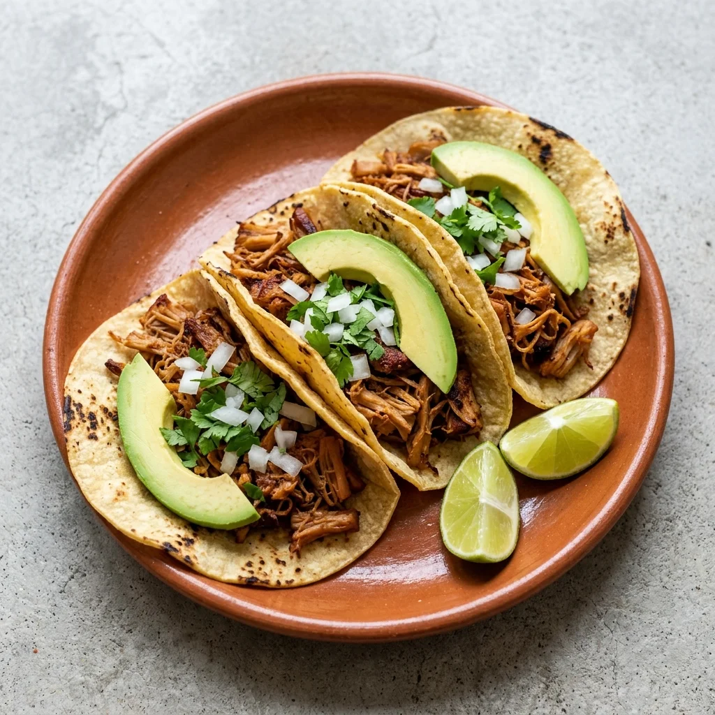 Vegan Jackfruit Carnitas Tacos