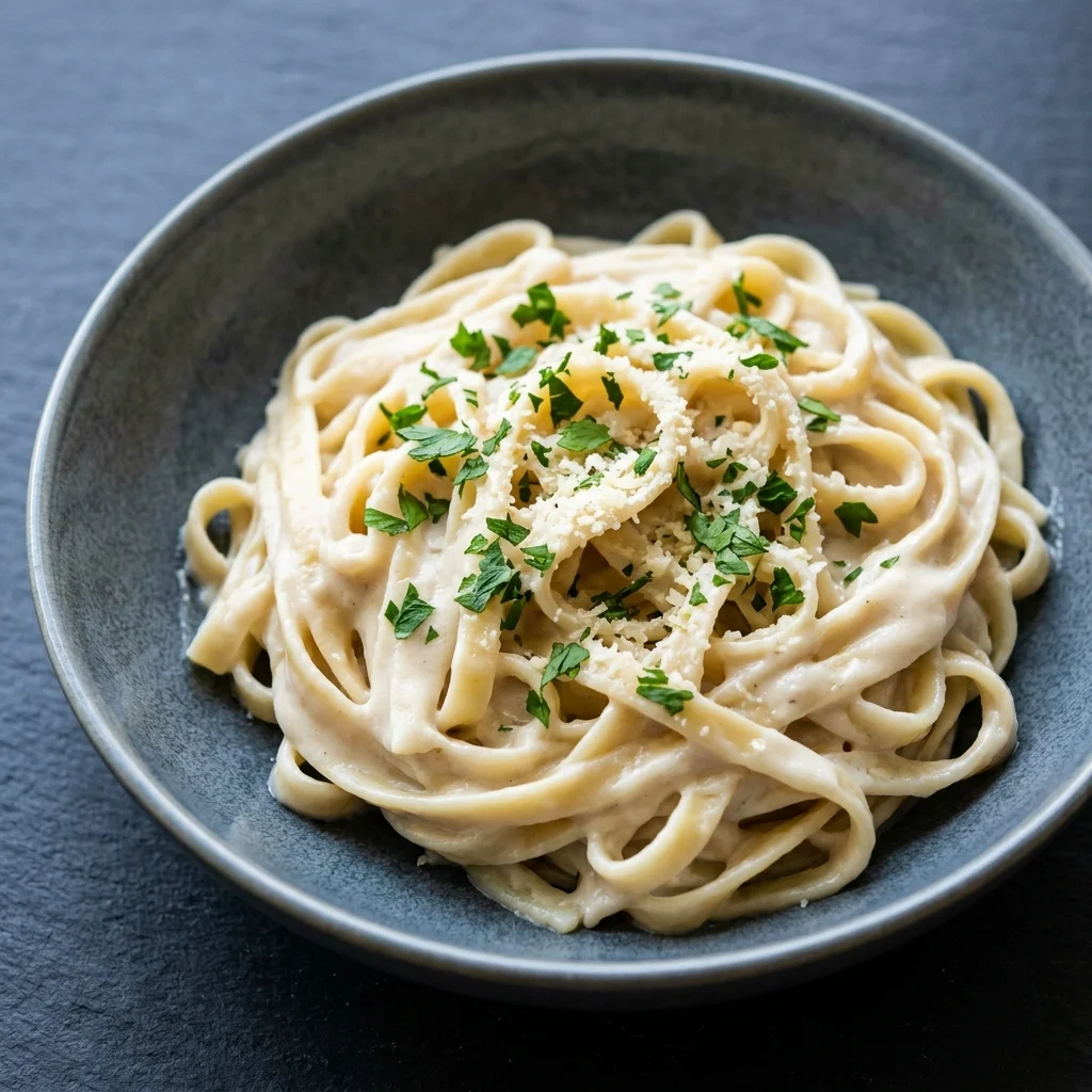 Vegan Cashew Alfredo Pasta