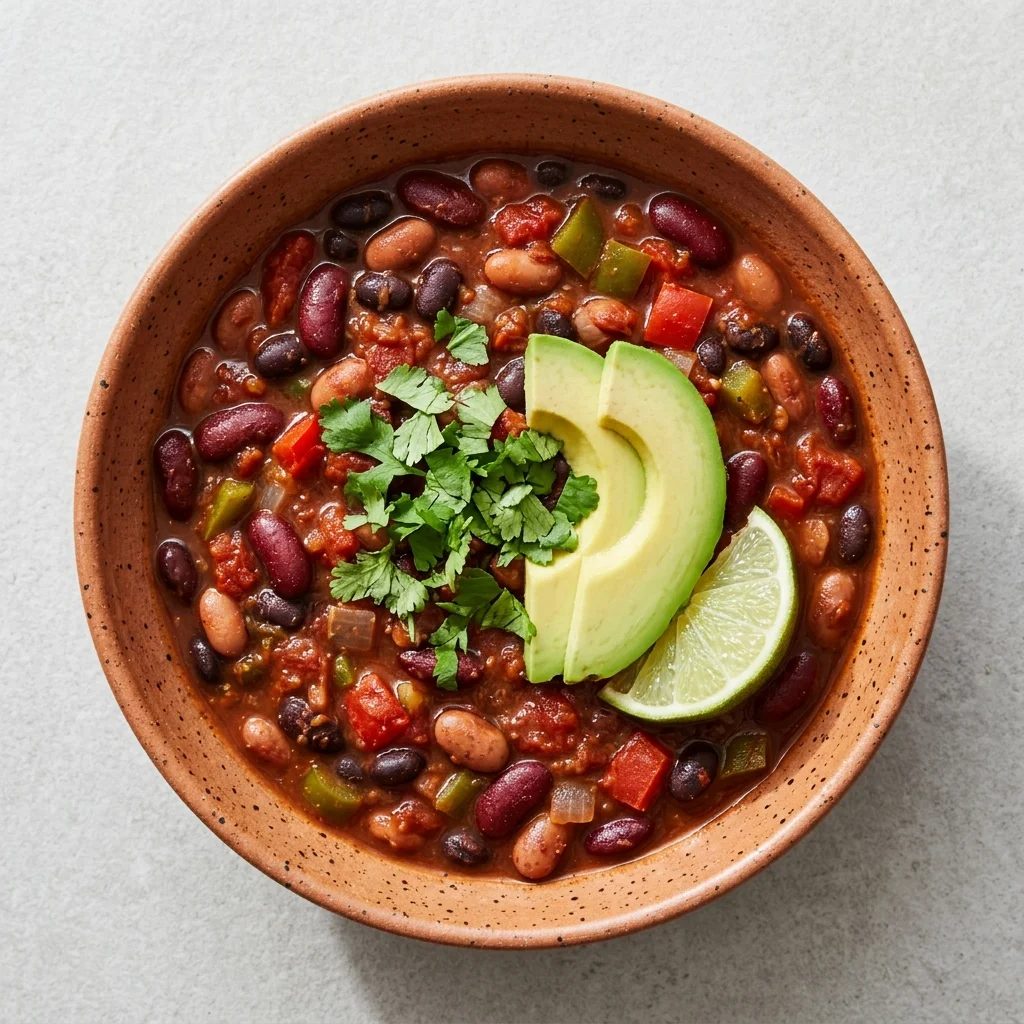 Vegan Three-Bean Chili